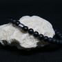 Bracelet Perles Naturelles - Onyx Matte