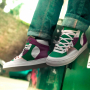 Sneakers Huneak vert blanc violet