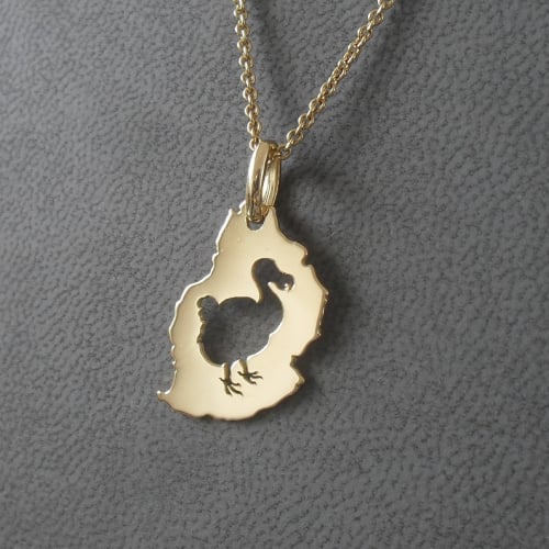 Pendentif île Maurice Dodo made in France