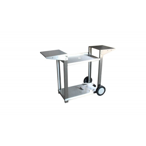 Chariot inox pour plancha 2 feux made in France