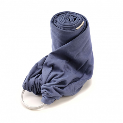 Echarpe de portage, couleur bleu origine France