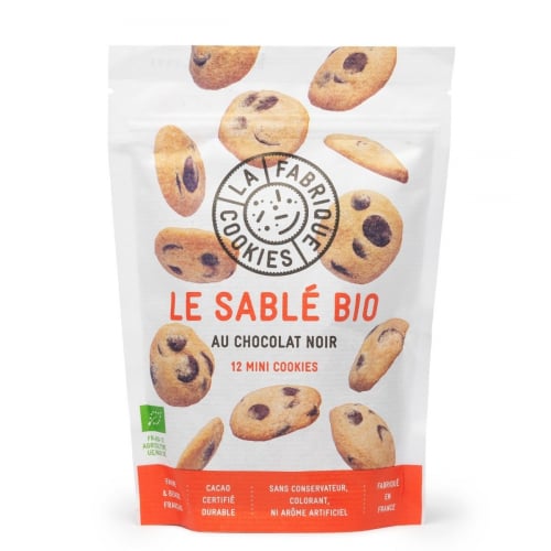 Cookies Sablés BIO Chocolat Noir made in France