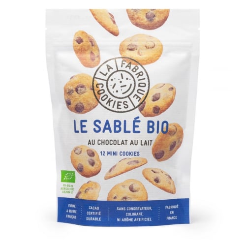 Cookies Sablés BIO Chocolat au Lait made in France