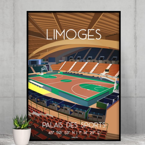 Limoges - Palais des Sports 210x297 origine France