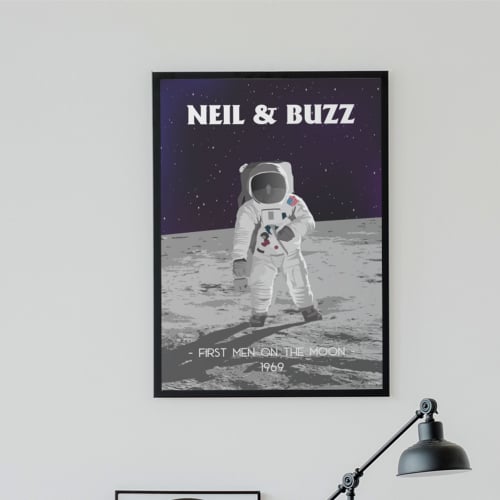 Neil and Buzz - Men on the Moon 210x297 origine France