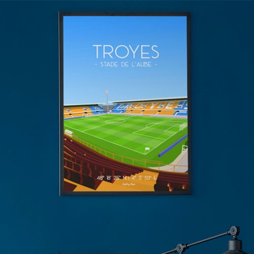 Troyes Football | Stade de l'Aube - 210x297 origine France