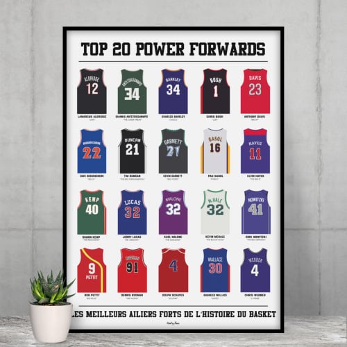 Top 20 power forwards - Basket 210x297 origine France