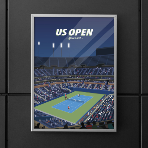 US Open - Tournoi tennis - 210x297 origine France